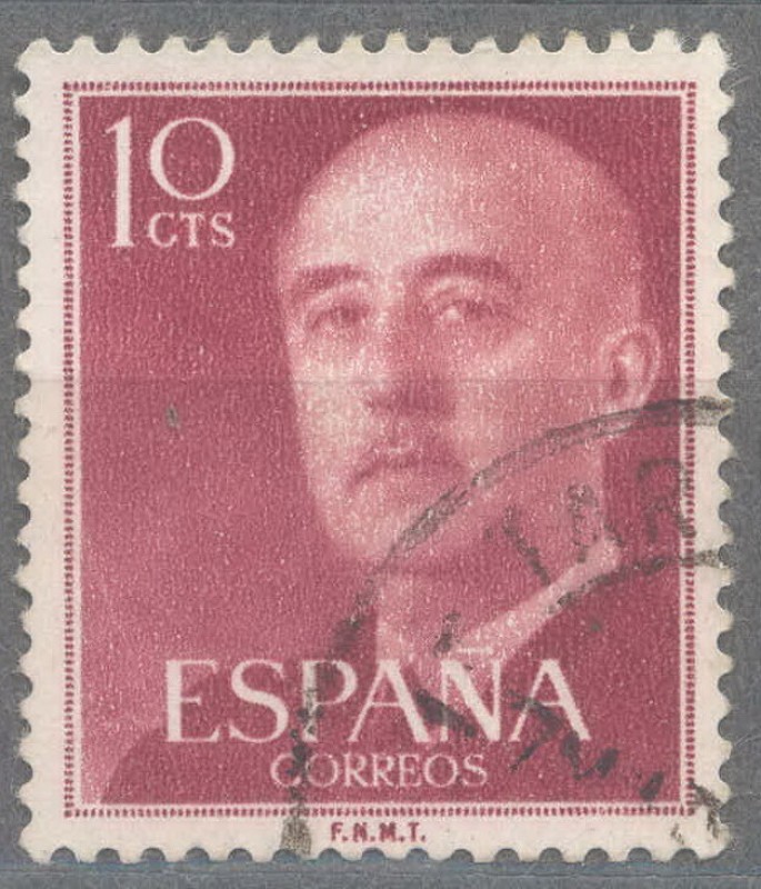 ESPAÑA 1955-6_1143.03 General Franco (1892-1975).