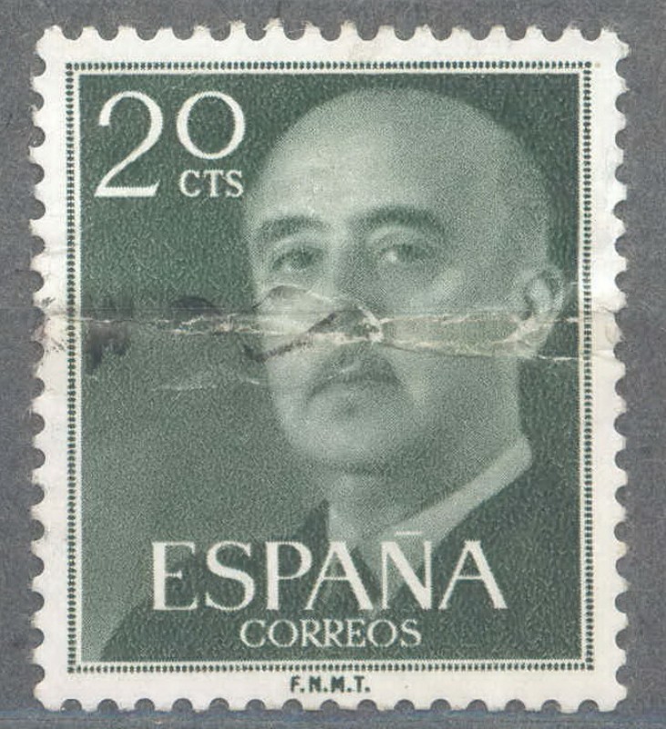 ESPAÑA 1955-6_1145 General Franco (1892-1975).