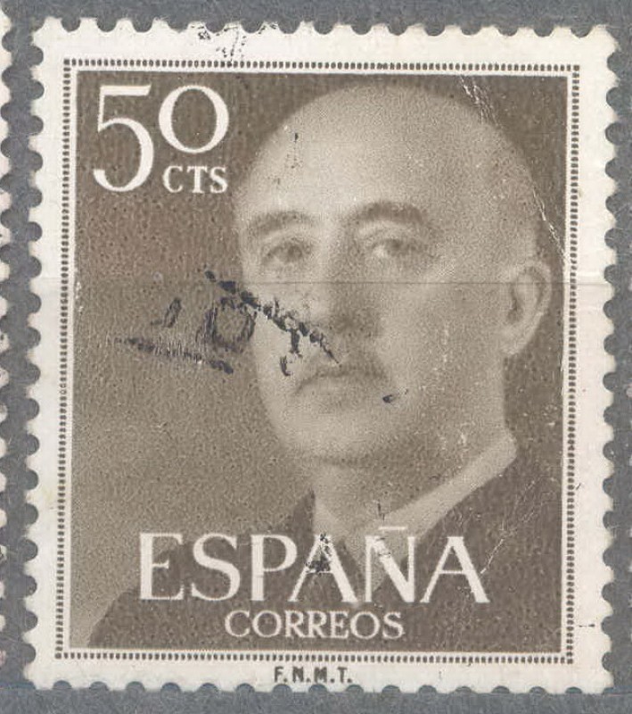 ESPAÑA 1955-6_1149.01 General Franco (1892-1975).