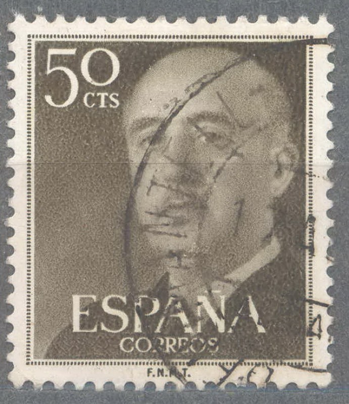 ESPAÑA 1955-6_1149.02 General Franco (1892-1975).
