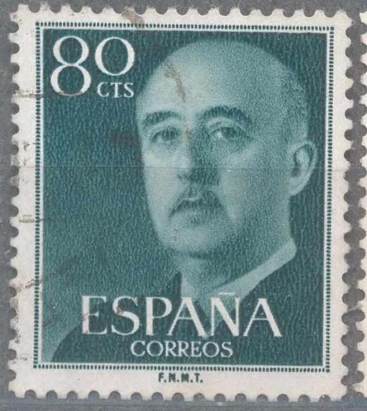 ESPAÑA 1955-6_1152.02 General Franco (1892-1975).