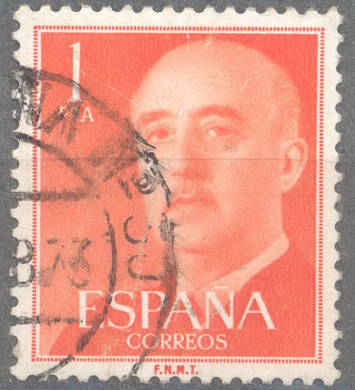 ESPAÑA 1955-6_1153.03 General Franco (1892-1975).