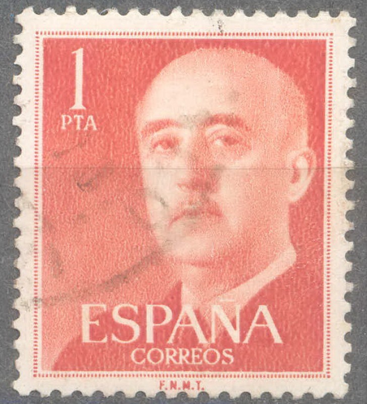 ESPAÑA 1955-6_1153.04 General Franco (1892-1975).
