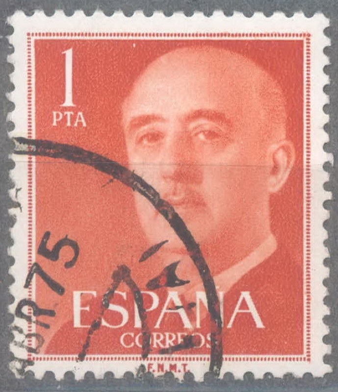 ESPAÑA 1955-6_1153.05 General Franco (1892-1975).