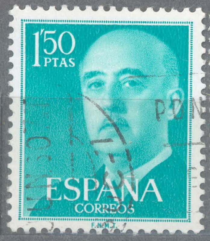 ESPAÑA 1955-6_1155.02 General Franco (1892-1975).