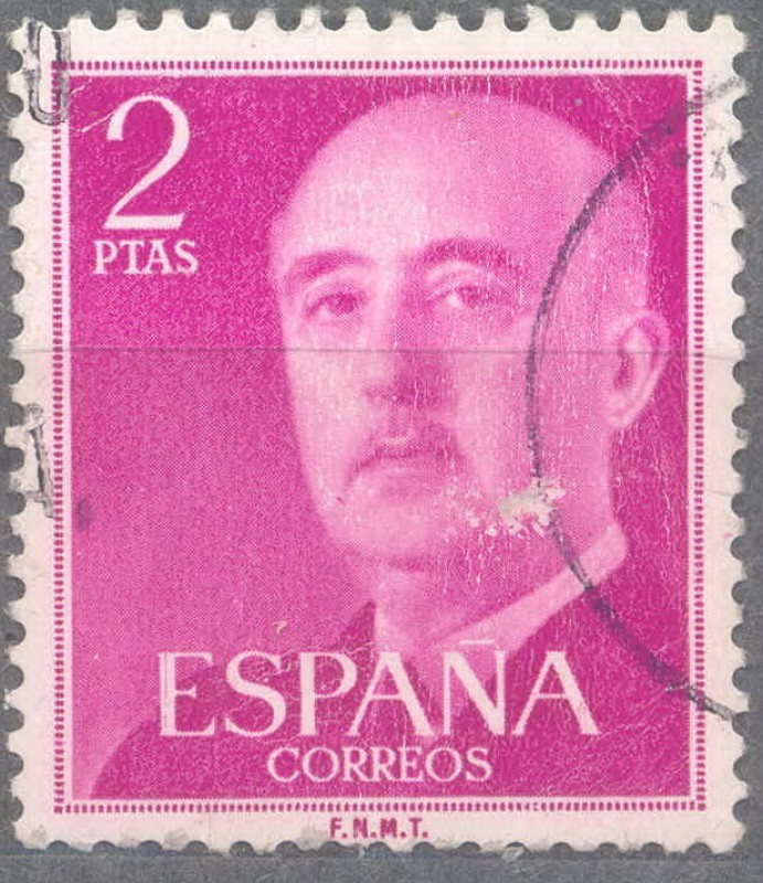 ESPAÑA 1955-6_1158.02 General Franco (1892-1975).