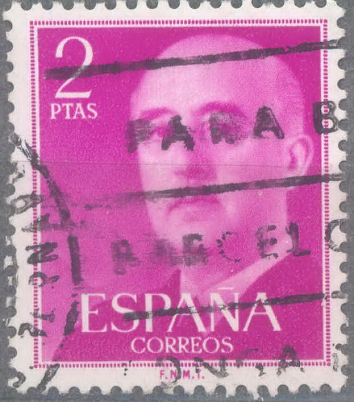 ESPAÑA 1955-6_1158.05 General Franco (1892-1975).