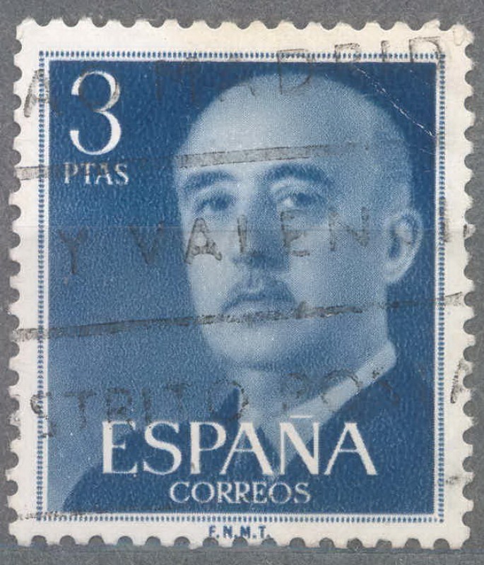 ESPAÑA 1955-6_1159.01 General Franco (1892-1975).