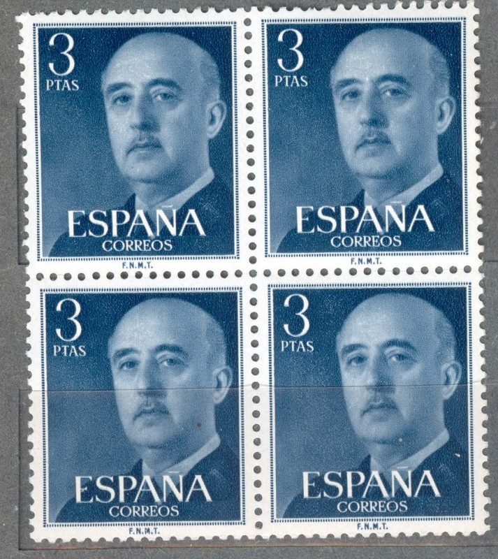ESPAÑA 1955-6_1159x4 General Franco (1892-1975).