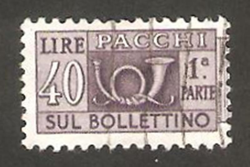 sello para paquete postal