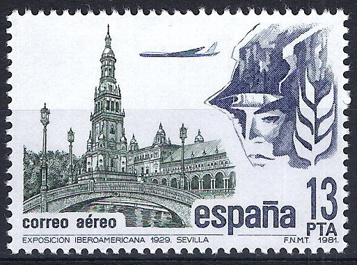 Exposición Iberoamericana de 1929. Plaza de España, Sevilla.