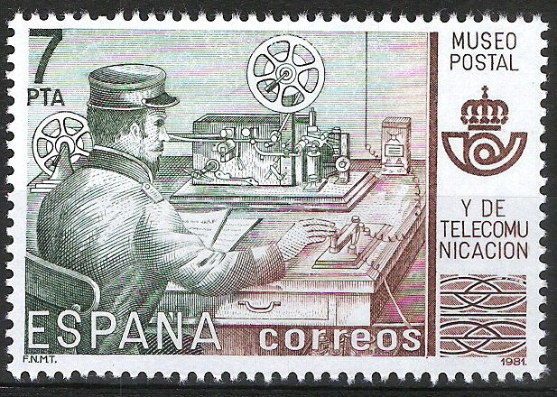 2637 Museo Postal. Telegrafista.