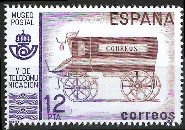 2638 Museo Postal. Furgón del siglo XIX.