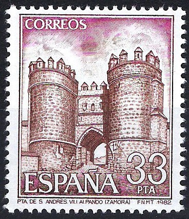 2680 Paisajes y monumentos. Puerta de San Andrés, Villalpando, Zamora.