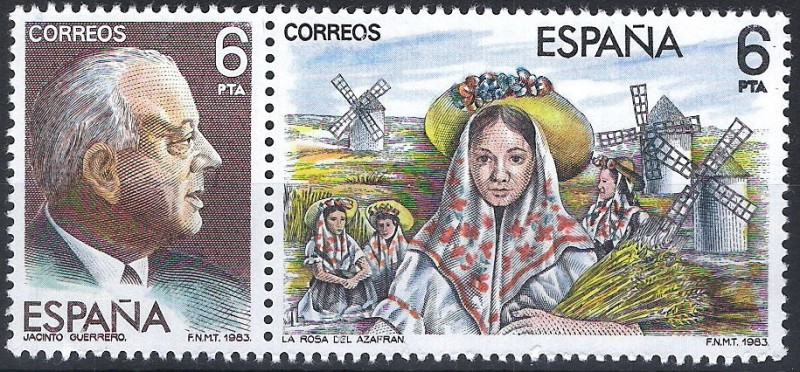 2699 y 2700 Maestros de la Zarzuela. Jacinto Guerrero y La Rosa del Azafran.