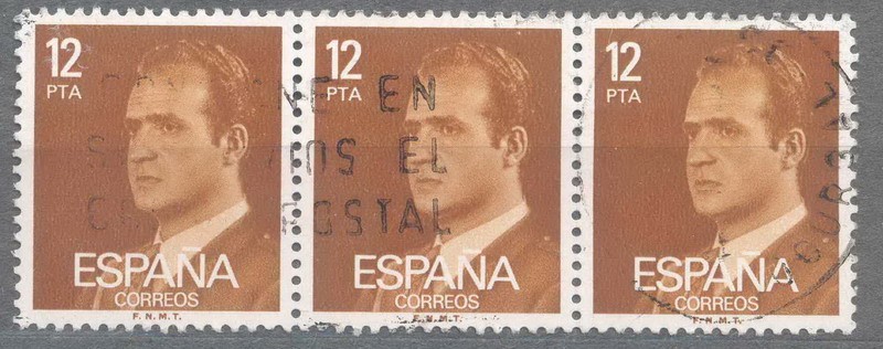 ESPAÑA 1976_2349x3 Don Juan Carlos I. Serie básica.