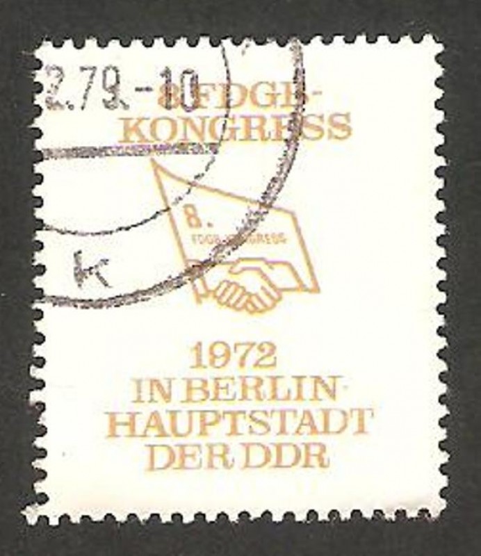 viñeta sin valor del 8º congreso de la confederación de los sindicatos libres alemanes