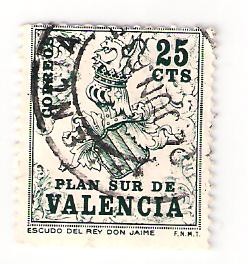 escudo del rey don  jaime , plan sur de valencia