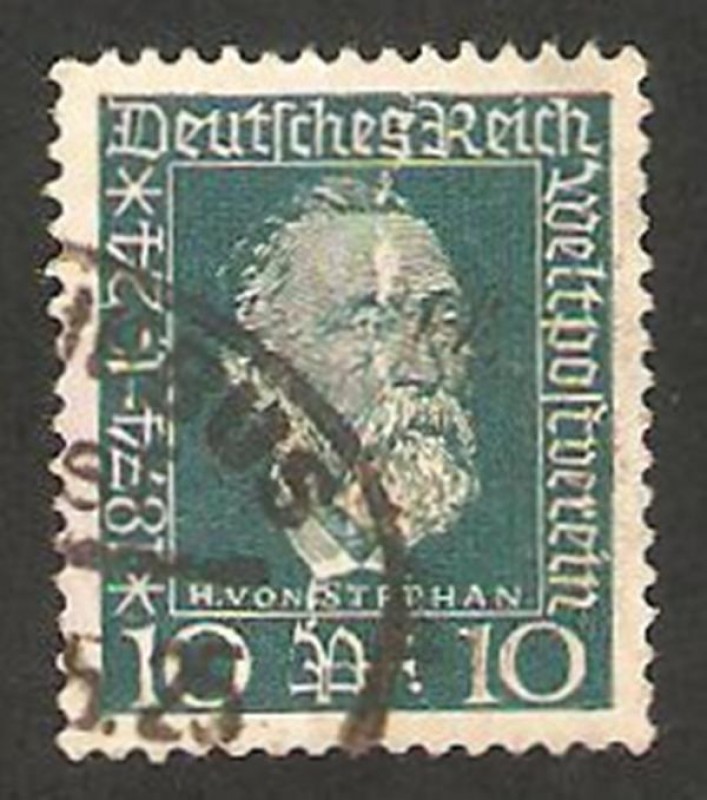 Alemania reich - 359 - doctor henrich von stephan, primer director de correos