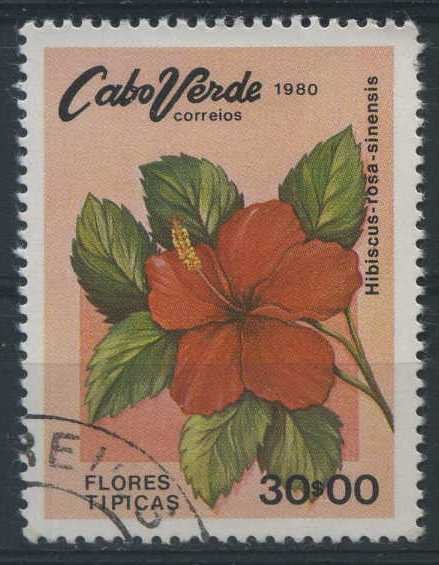 Scott 421 - Flores Tipicas (Hibiscus)