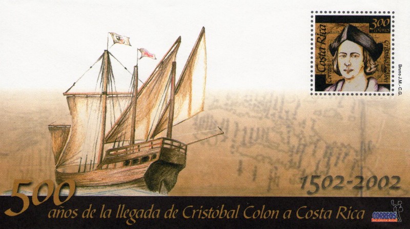 500 AÑOS DE LA LLEGADA DE CRISTOBAL COLON A COSTA RICA