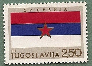 Bandera de la República Socialista de Serbia