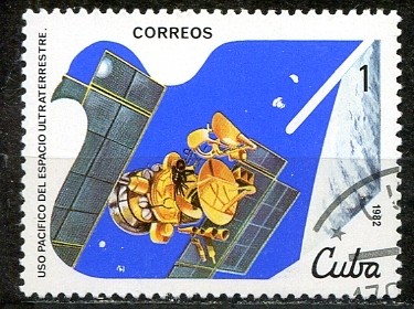 Cuba 1982 Scott 2501 Sello * Explorador Espacial Mars Space Explorer Uso Pacifico del Espacio Ultrat