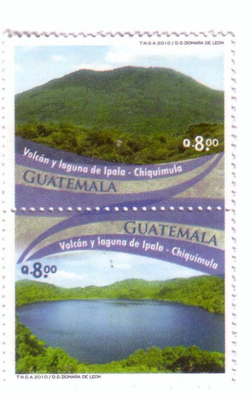 Volcán y laguna de Ipala