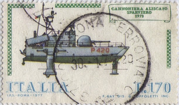 Construccion naval: Cannoniera Sparviero
