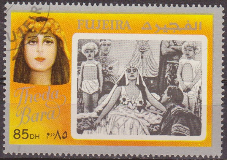 Fujeira 1972 Sello * Actores del Cine Mundial Theda Bara 85DH