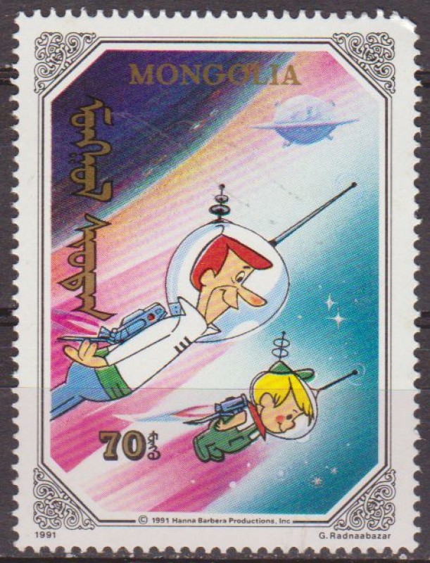 Mongolia 1991 Scott 1929 Sello ** Walt Disney The Jetsons 70m George, Elory 