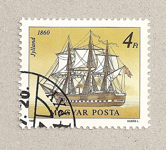 Barco Jylland en 1860