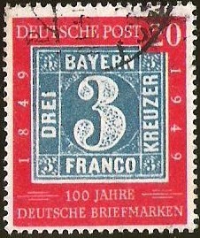 DEUTSCHE POST - 100 JAHRE DEUTSCHE BRIEFMARKEN