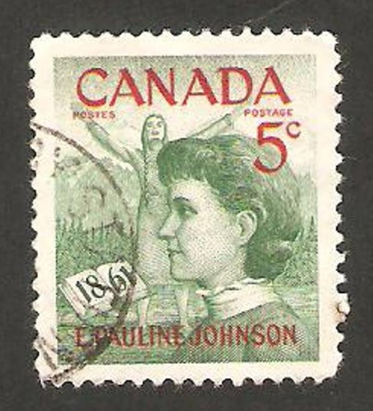 319 - centº del nacimiento de la poetisa emily pauline johnson
