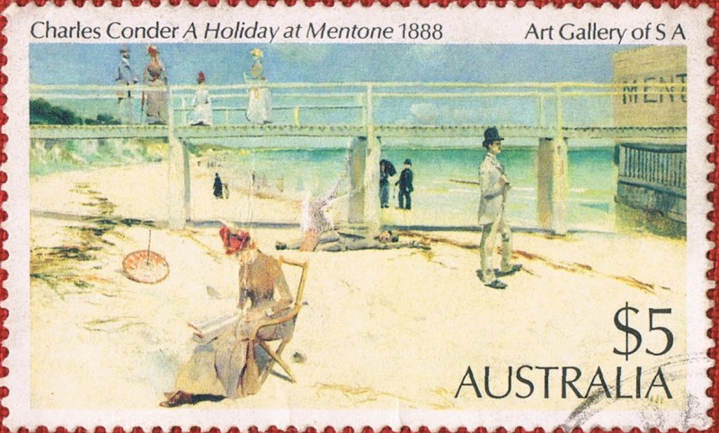 Charle Conder A Holiday at Mentone 1888