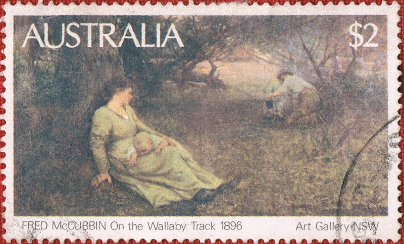 FRED McCUBBIN On the Wallaby Track 1896