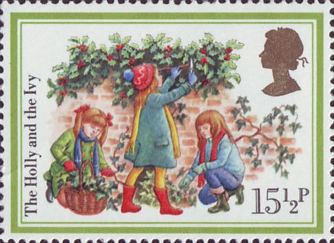 Christmas Carols 15.5p Stamp (1982) 'The Holly and the Ivy'