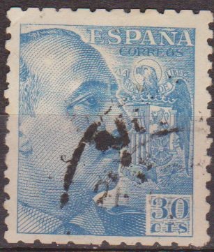 ESPAÑA 1940 924 Sello º General Franco 30c
