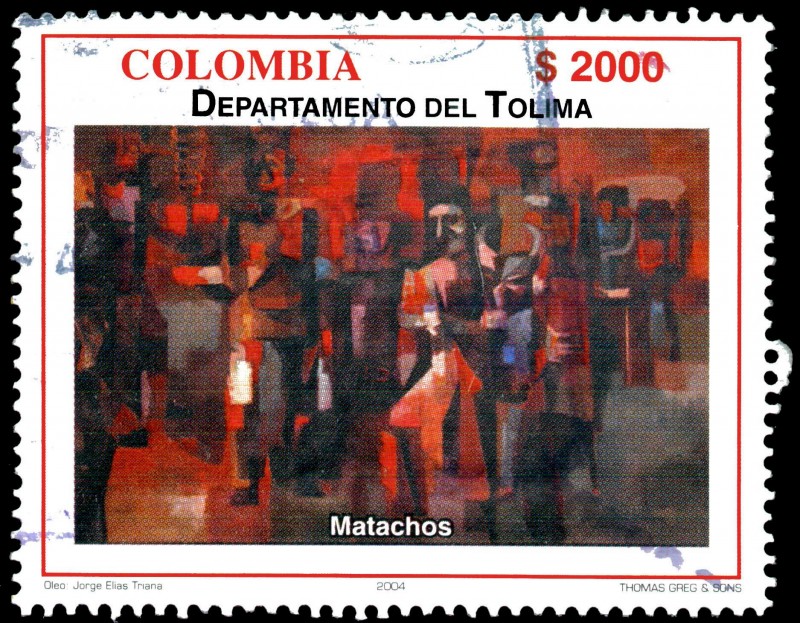 EMISIÓN POSTAL SERIES DEPARTAMENTOS DE COLOMBIA - TOLIMA