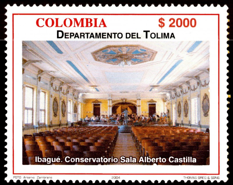 EMISIÓN POSTAL SERIES DEPARTAMENTOS DE COLOMBIA - TOLIMA
