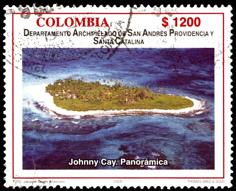 EMISIÓN POSTAL DEPARTAMENTOS DE COLOMBIA - ARCHIPIELAGO DE SAN ANDRES, PROVIDENCIA Y SANTA CATALINA