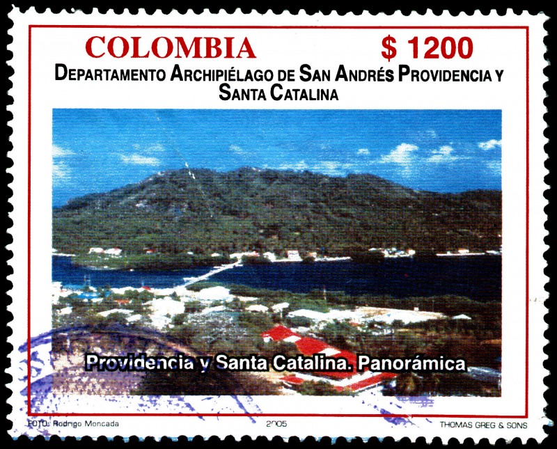 EMISIÓN POSTAL DEPARTAMENTOS DE COLOMBIA - ARCHIPIELAGO DE SAN ANDRES, PROVIDENCIA Y SANTA CATALINA