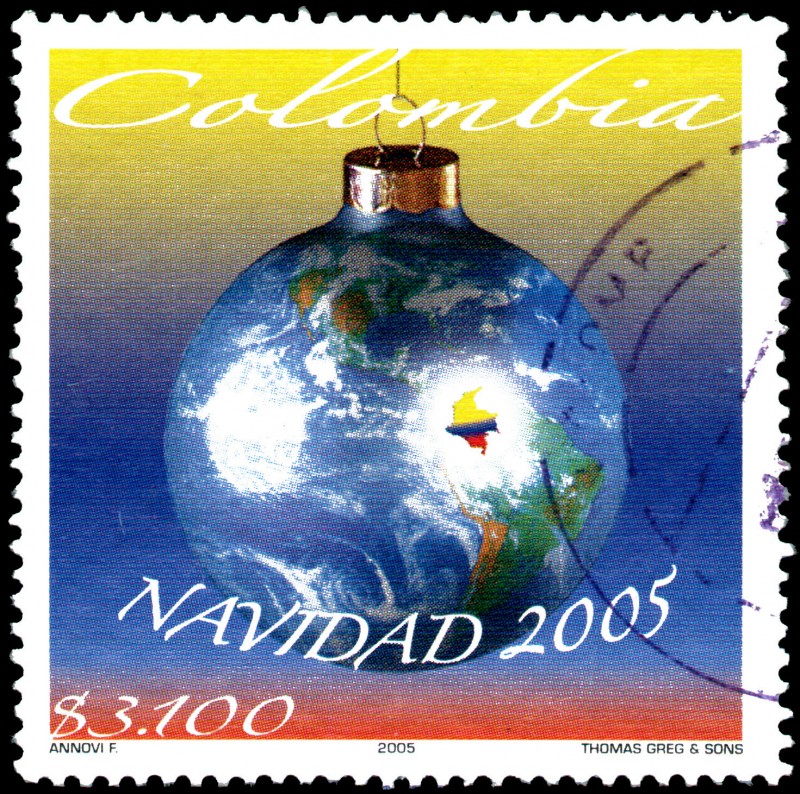 EMISIÓN POSTAL COLOMBIA NAVIDAD 2005 