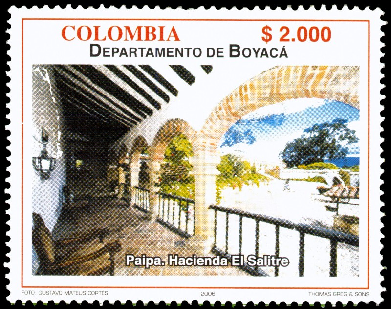 EMISIÓN POSTAL DEPARTAMENTOS DE COLOMBIA - BOYACÁ