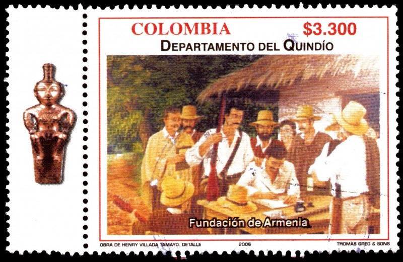EMISIÓN POSTAL DEPARTAMENTOS DE COLOMBIA - QUINDÍO