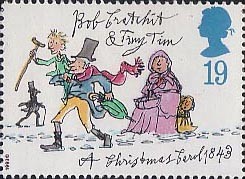 Bob Cratchit and Tiny Tim Christmas