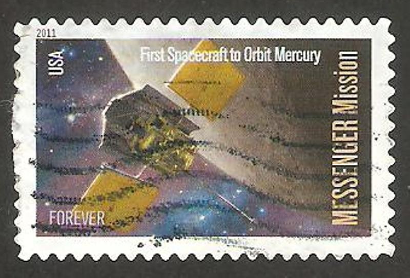 4361 - Primera nave espacial en la órbita de Mercurio