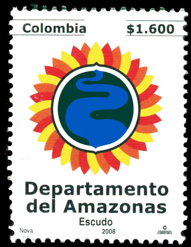 EMISIÓN POSTAL DEPARTAMENTOS DE COLOMBIA - AMAZONAS