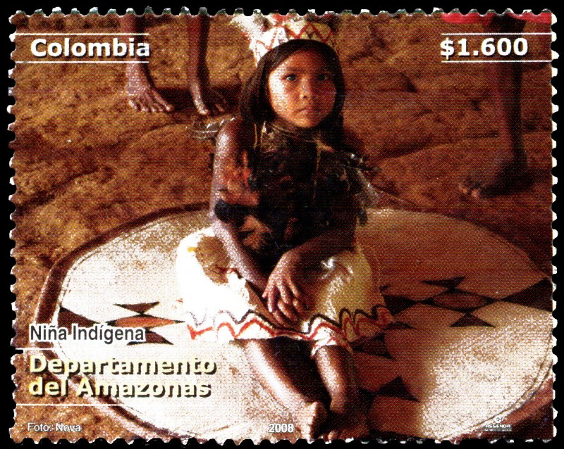 EMISIÓN POSTAL DEPARTAMENTOS DE COLOMBIA - AMAZONAS