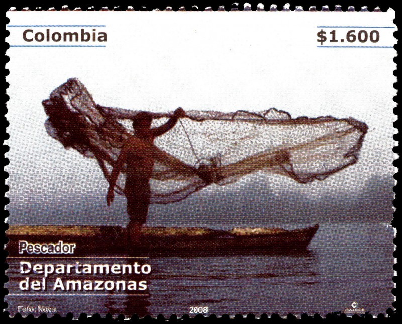 EMISIÓN POSTAL DEPARTAMENTOS DE COLOMBIA - AMAZONAS